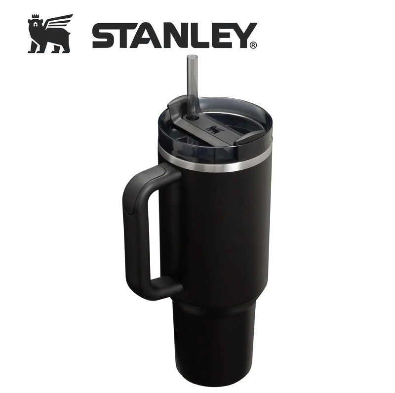 Stanley 40oz 冒險系列真空保溫吸管隨手杯 - BLACK 2.0
