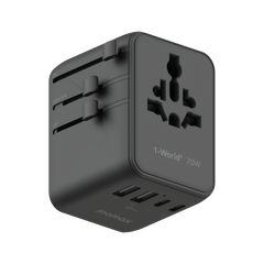 Momax 1-World2 70W 5-Port USB-C Dual AC Travel Adaptor UA22UK
