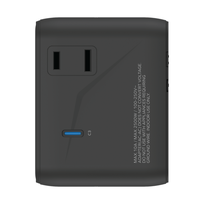 Momax 1-World2 70W 5-Port USB-C Dual AC Travel Adaptor UA22UK