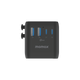 Momax 1-World2 100W 4-Port USB-C Dual AC Travel Adaptor UA23UK