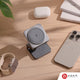 ADAM elements Mag 3 Pro Qi2 15W 折疊式三合一旅行磁吸無線充電座