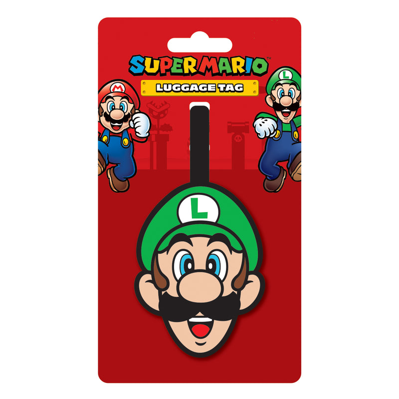 NINTENDO 任天堂 Mario 瑪利歐多功能行李吊牌 Luigi 路易治