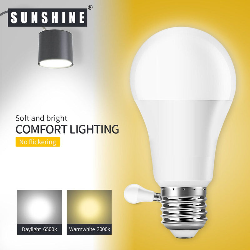 Sunshine LED 燈泡 A60球膽 - 12W E27大螺頭 6500K 白光