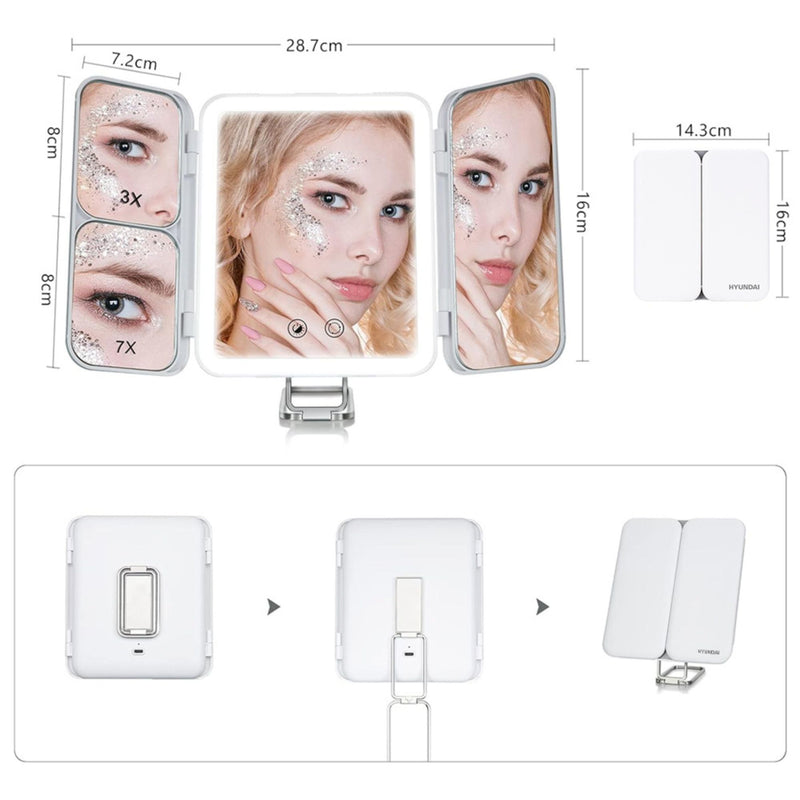 Hyundai FC-051 充電式摺疊旅行化妝品鏡