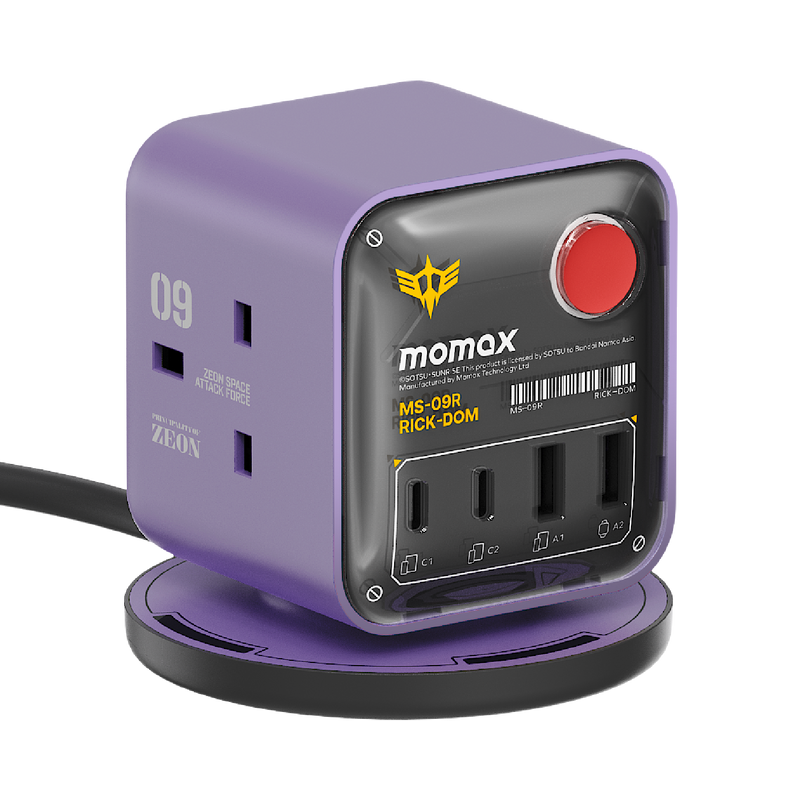 Momax 1-Charge Work Flow PD30W 3-Outlet Power Cube with USB Power Strip