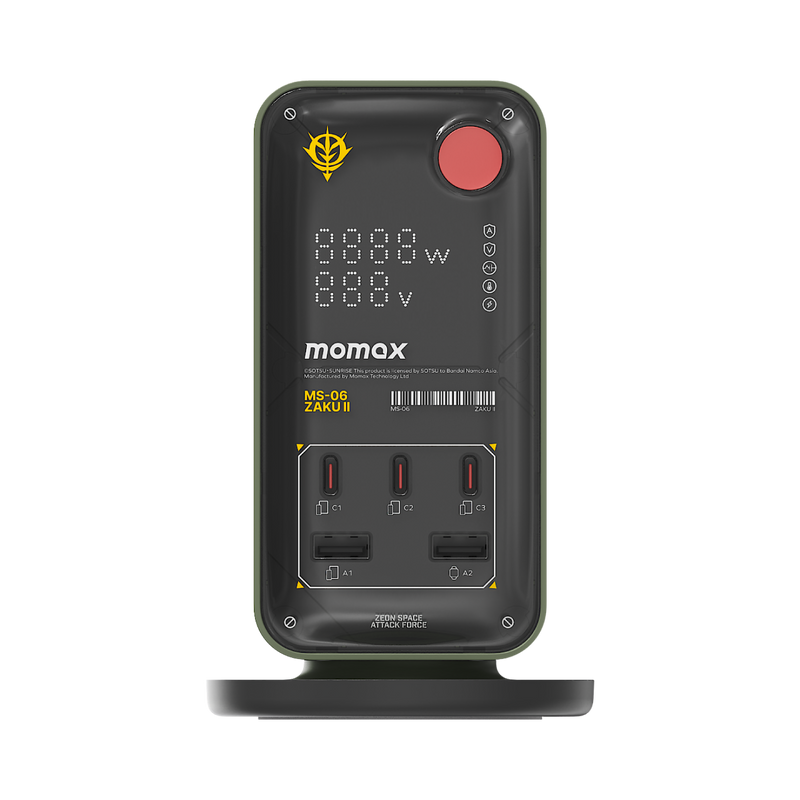 Momax 1-Charge Work Flow PD35W -Outlet Digital Display Power Tower with USB