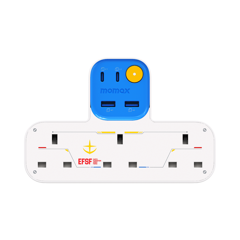 Momax 1-Charge Work Flow 35W 2A2C 3 Socket with USB Power Strip