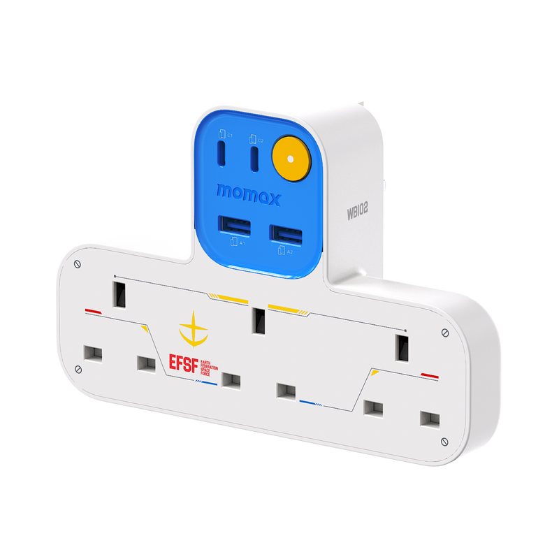 Momax 1-Charge Work Flow 35W 2A2C 3 Socket with USB Power Strip