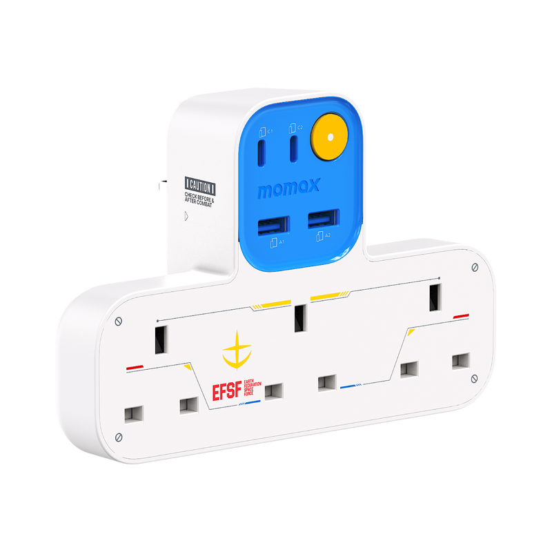 Momax 1-Charge Work Flow 35W 2A2C 3 Socket with USB Power Strip