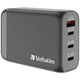 VERBATIM 4 Port 100W PD 3.0 & QC 3.0 GaN Travel Charger #66967