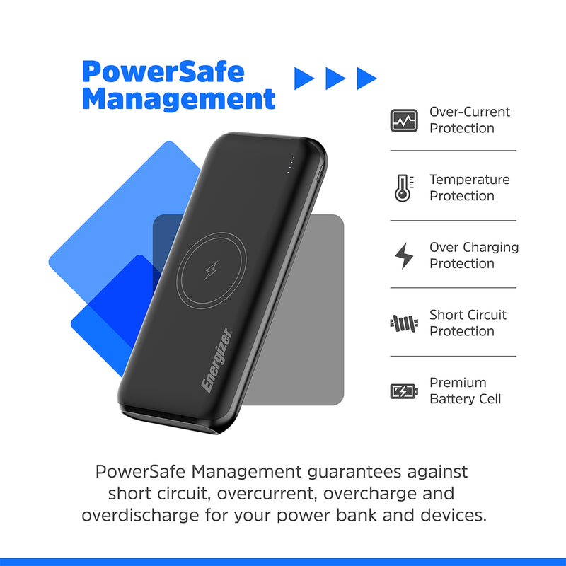 ENERGIZER QE10009PQ 10000mAh 無線 移動電源