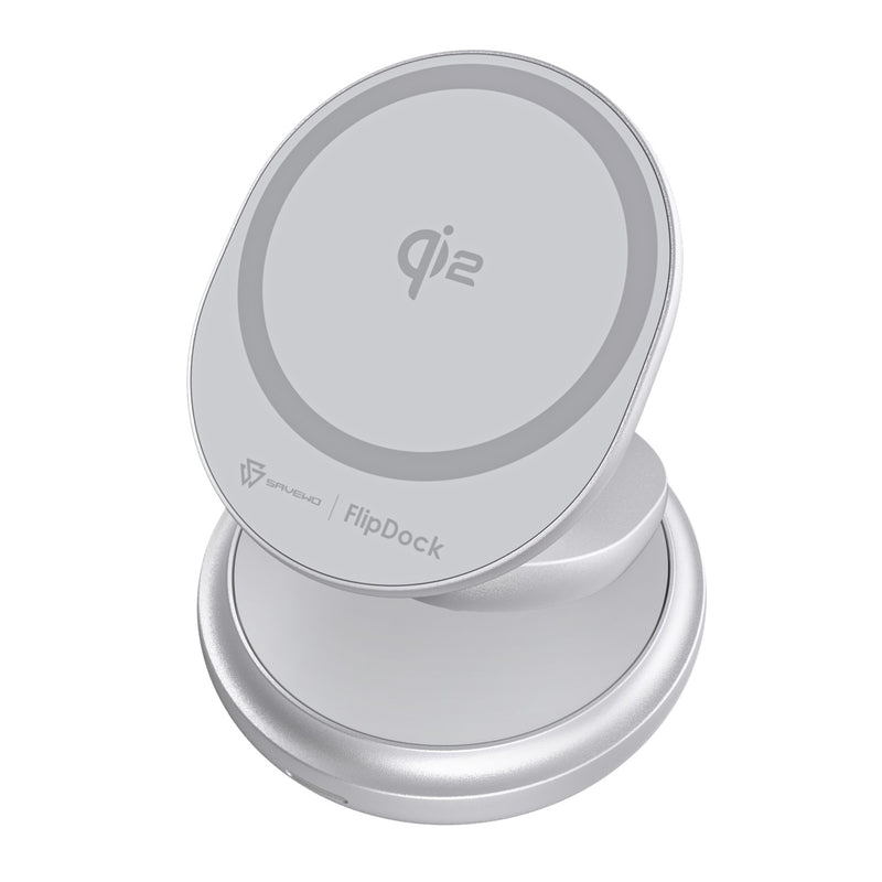 SAVEWO FlipDock Qi2 三合一磁吸摺疊旋轉無線充電座