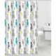 SOKO FQ-H010 Polyester Shower Curtain 180cm x 180cm (H) (Random colour)