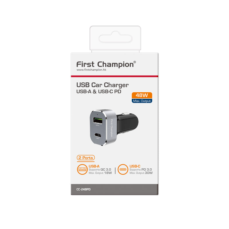 First Champion USB Car Charger 48W
