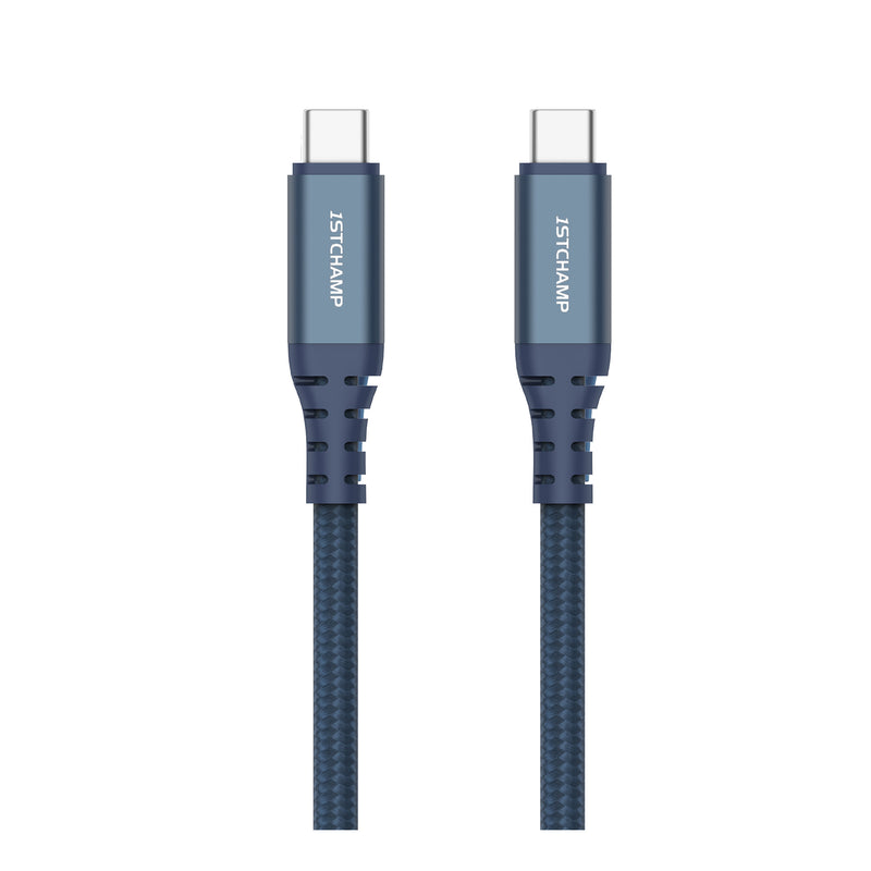 First Champion USB 3.2 Gen 1 Type-C to Type-C Cable, 100W, Nylon Braided 200cm