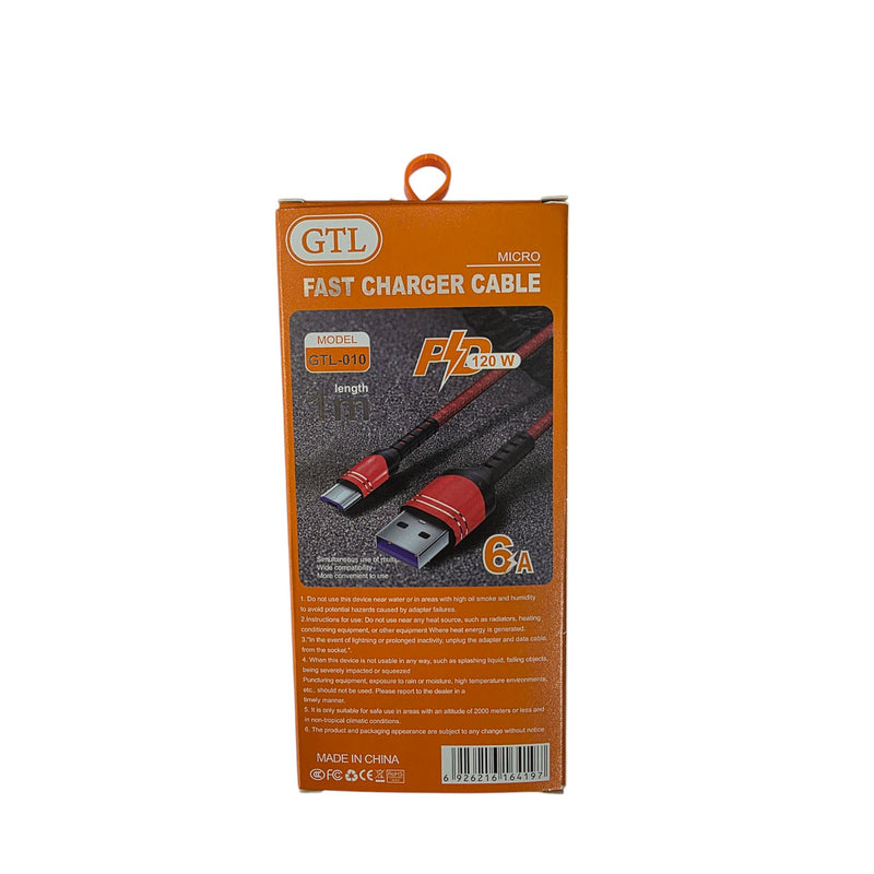 GTL GTL-010 1.2m A to USB 充電線