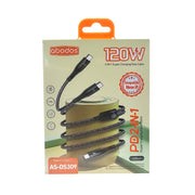 OTHERS AS-DS309 2-in-1 120W USB-C to 2xUSB-C Super Charging Data Cable (Length: 1.2M)