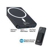 MAX 5,000mAh 磁吸無線充電 移動電源