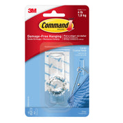 Command Clear Large Crystal Hooks, Holds 4 lb (17096CLR)