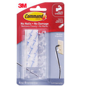 Command Medium Clear Cord Clips (17301)