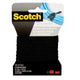 SCOTCH Black Bundling Straps 6 count - 1/2" x 8" (3710)