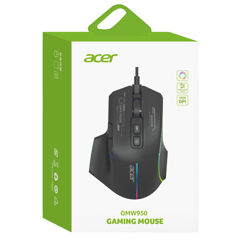 ACER 宏碁 OMW950 7200DPI 電競滑鼠
