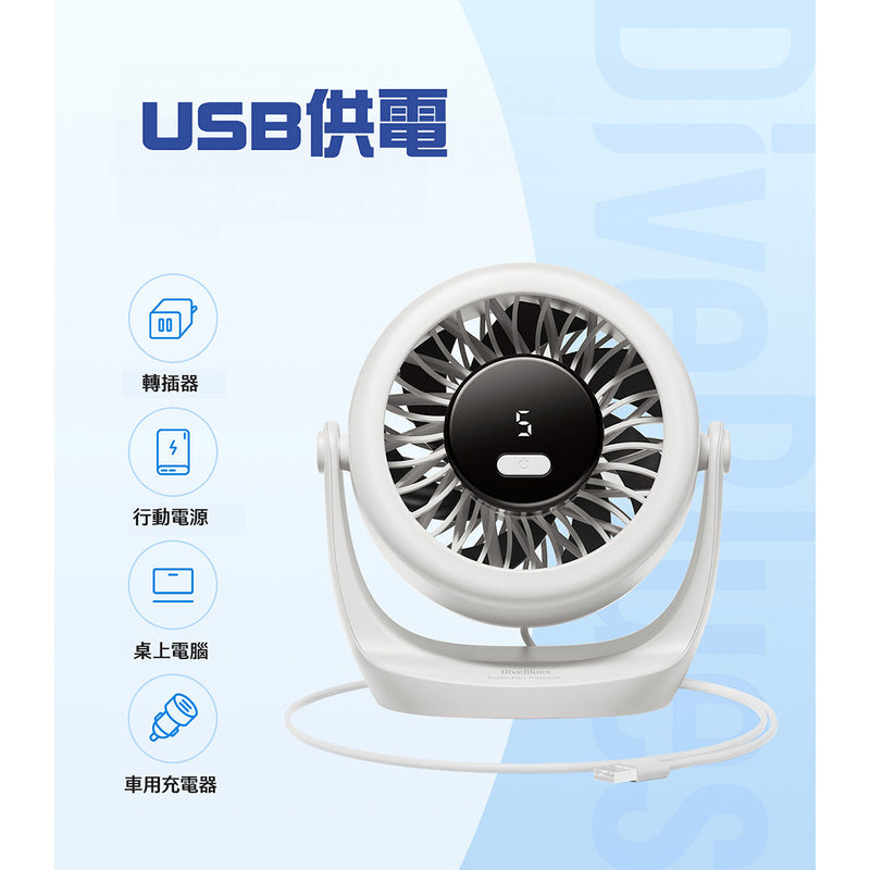 Diveblues TurboBreeze USB desktop portable Turbo Fan