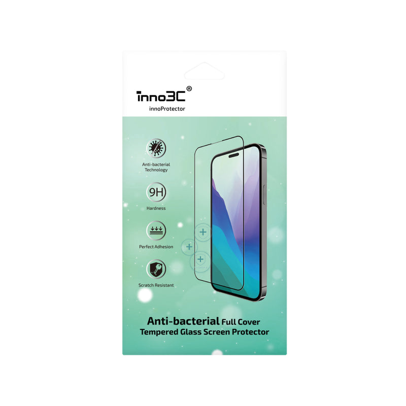 inno3C 創品 抗菌全覆蓋鋼化玻璃屏幕保護貼 For iPhone 14