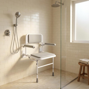 AIDAPT Solo Deluxe Shower Seat (With Padded Back & Seat)