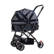 Dodopet Advanced Tall Four-Wheel Folding Reflective Dog Trolley (Pet Weight: 25kg)