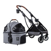 Dodopet DODOPET Aluminum Cart Basket Split Type High-rise Folding Pet Cat and Dog Trolley (Pet Weight: 20kg)