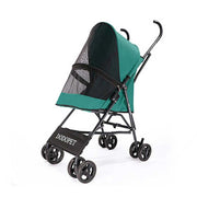 Dodopet Lightweight Four-Wheel Folding Small Dog Trolley (Green) (Pet Weight: 10kg)