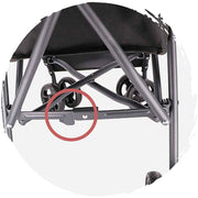 Dodopet Lightweight Four-Wheel Folding Small Dog Trolley (Purple) (Pet Weight: 10kg)