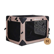 Dodopet One-Piece Metal Steel Foldable Outgoing Breathable Pet Cage (Suitable for Car Pets Outing)(M