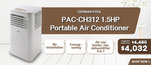 ElecBoy｜GERMAN POOL PAC-CH312 1.5HP Portable Air Conditioner