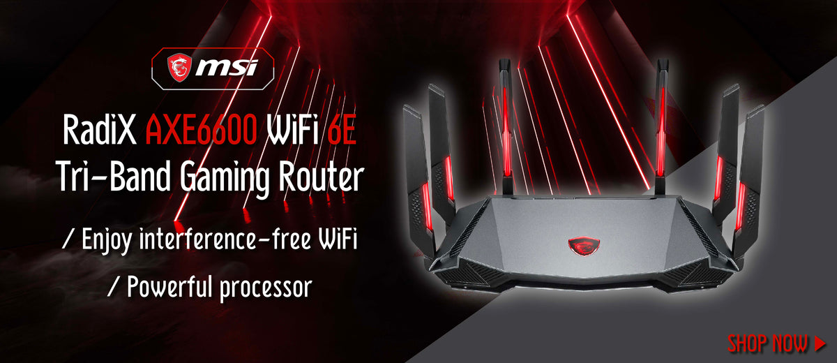 ElecBoy | MSI RadiX AXE6600 WiFi 6E Tri-Band Gaming Router