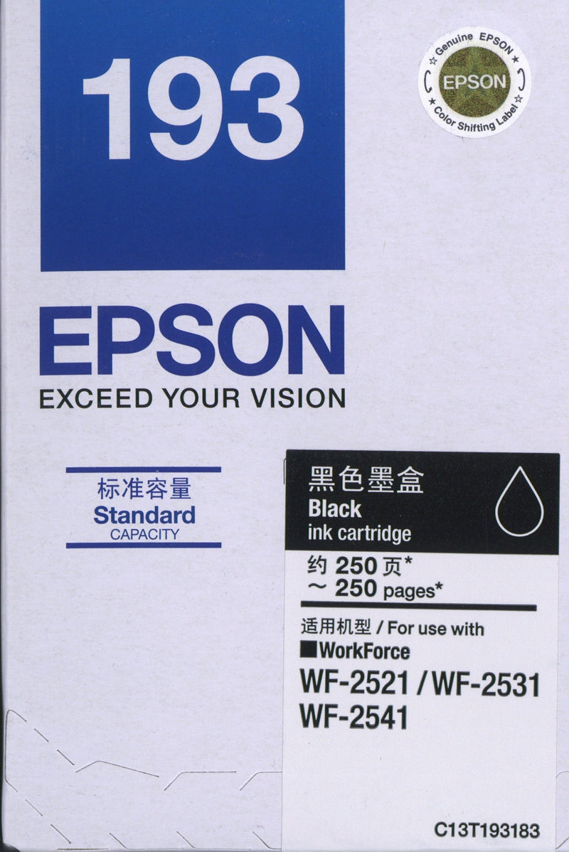 EPSON 愛普生 T193 黑色 墨盒
