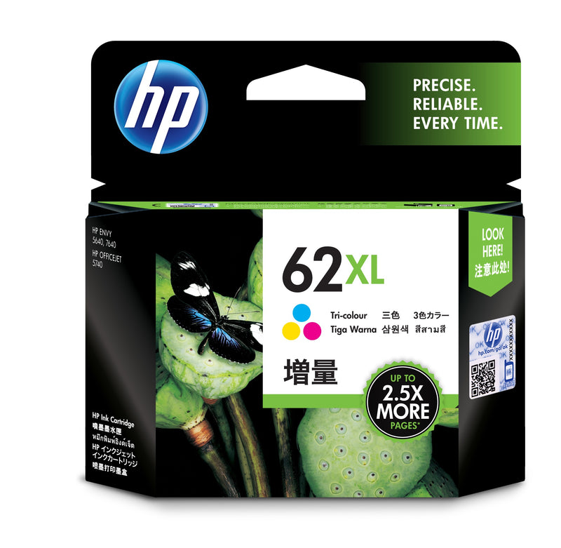 HP 惠普 62XL 彩色 墨盒