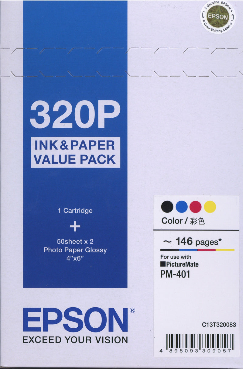 EPSON 愛普生 PM-401 墨盒連100張4R相紙