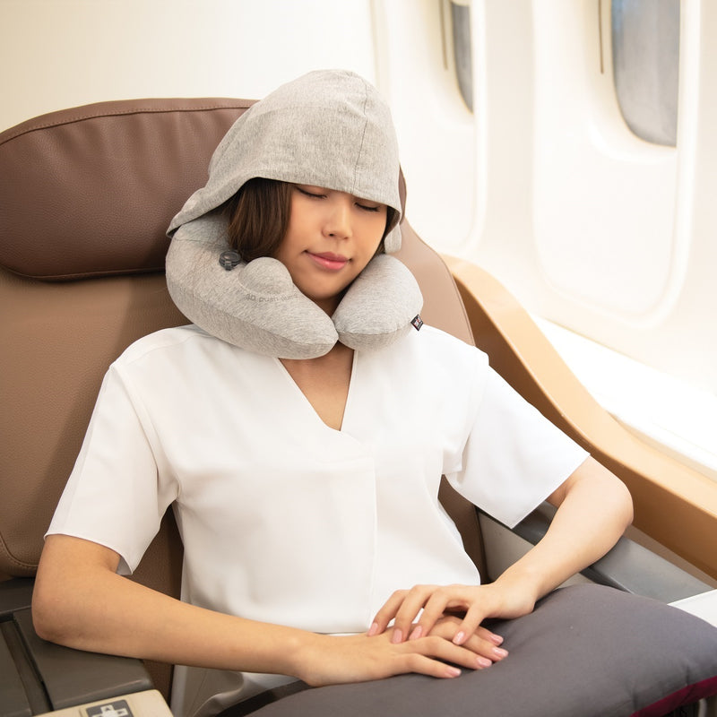 Travelmall 專利3D按壓式充氣連帽枕