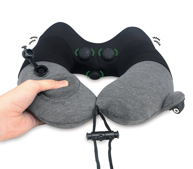 Travelmall Inflatable Massage Pillow With Patented 3D Pump