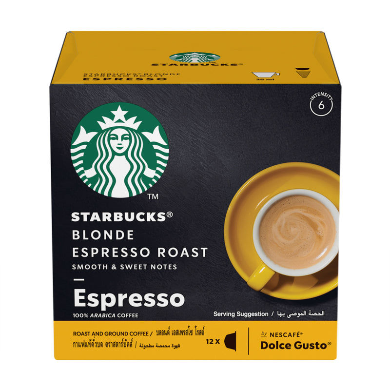 Nescafe Dolce Gusto Starbucks Espresso Roast by NESCAFE DOLCE GUSTO Dark Roast coffee capsules