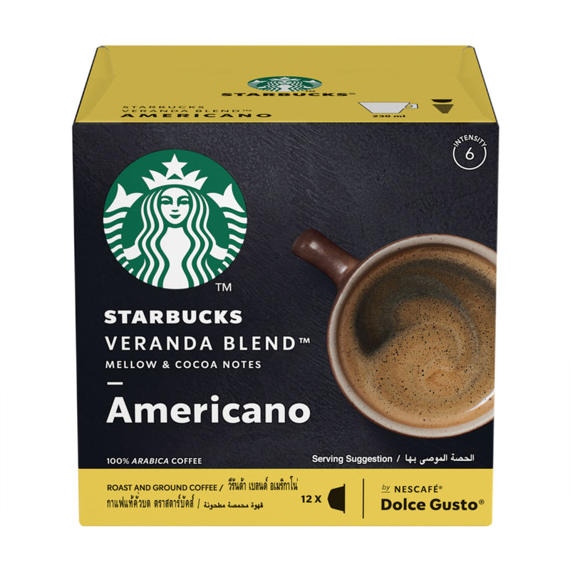 Nescafe Dolce Gusto Starbucks Veranda Blend Americano by NESCAFE DOLCE GUSTO Blonde Roast coffee capsules