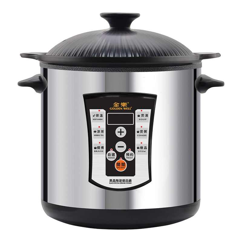 GOLDEN WELL GBC-135SC Black Crystal Ceramic Cooker