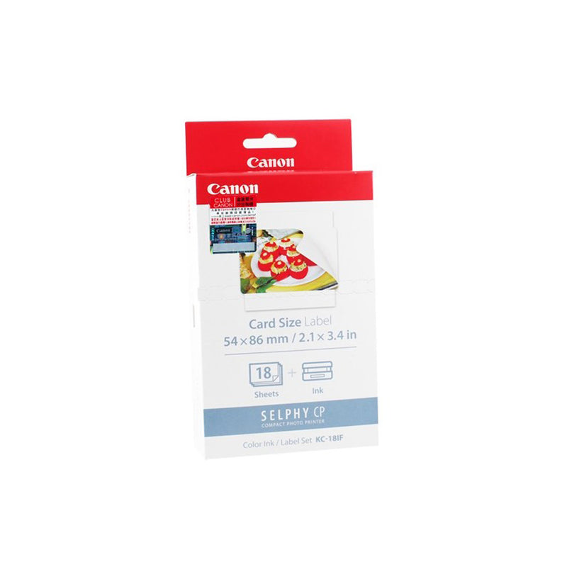 CANON Label Set KC-18IF (Card size Labels, 18 Sheets)