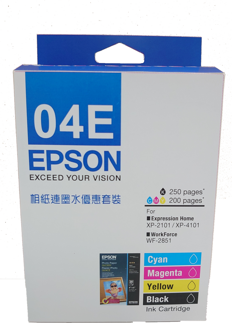 EPSON 愛普生 T04E 墨水優惠套裝