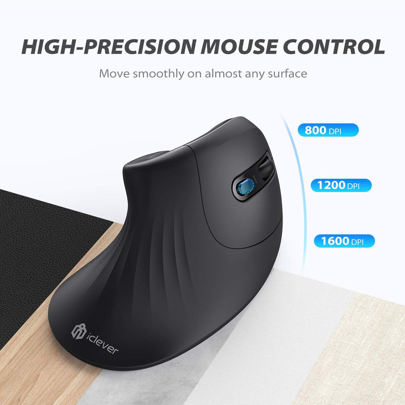 iClever TM209G High Precision Optical Wireless Vertical Mice