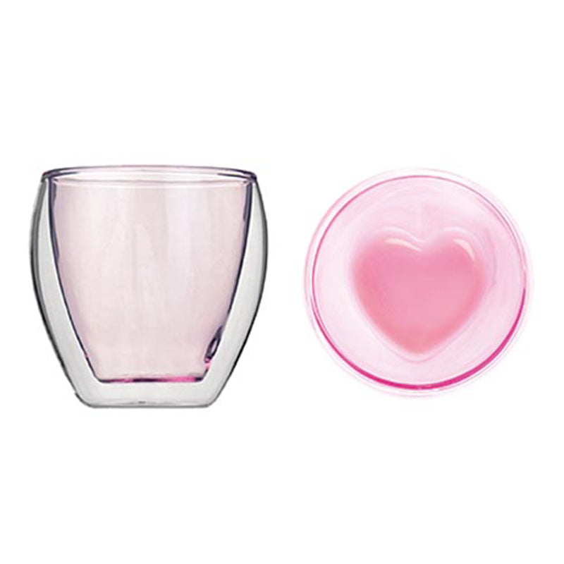 Goodglas Double Glass Heart-shaped