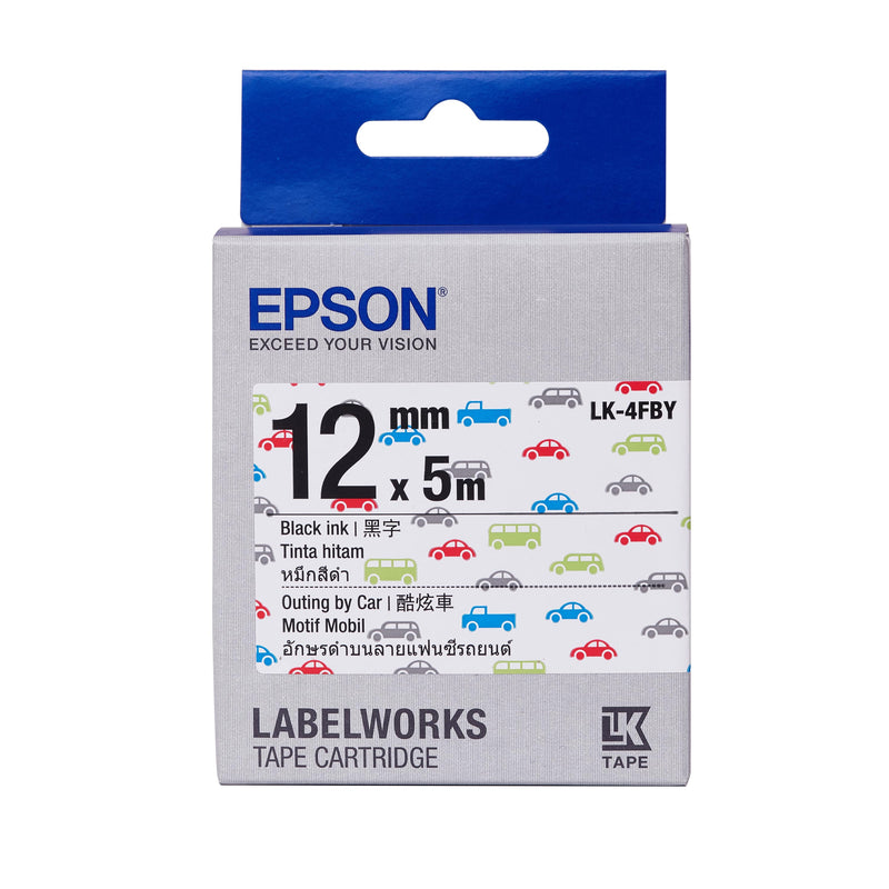 EPSON LK-4FBY(Car) Label Tape