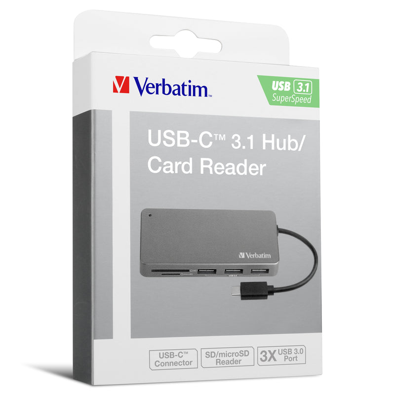 VERBATIM USB-C 3.1讀卡器
